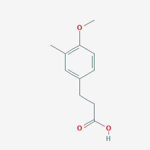 molecular formula C11H14O3 B1609454 3-(4-Methoxy-3-methylphenyl)propanoic acid CAS No. 22442-47-3