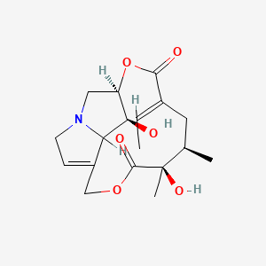 molecular formula C18H25NO6 B1609468 Madurensine CAS No. 26126-78-3
