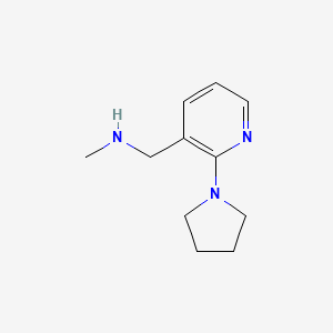 N-Methyl-N-[(2-pyrrolidin-1-ylpyridin-3-yl)methyl]amine