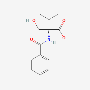 (2S)-2-benzamido-2-(hydroxymethyl)-3-methylbutanoate