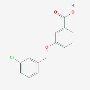 molecular formula C14H11ClO3 B1609516 3-[(3-Chlorobenzyl)oxy]benzoic acid CAS No. 302569-44-4