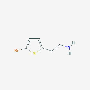 molecular formula C6H9BrNS+ B1609519 2-(5-Bromothiophen-2-yl)ethylazanium CAS No. 86423-64-5