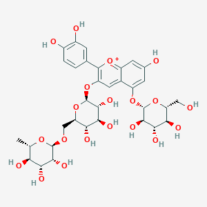Cyanidin 3-O-rutinoside 5-O-beta-D-glucoside