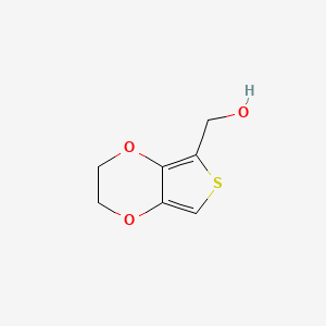 molecular formula C7H8O3S B1609525 2,3-Dihydrothieno[3,4-b][1,4]dioxin-5-ylmethanol CAS No. 859851-01-7