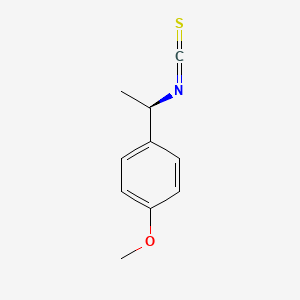 molecular formula C10H11NOS B1609548 Benzene, 1-[(1R)-1-isothiocyanatoethyl]-4-methoxy-(9CI) CAS No. 749261-40-3