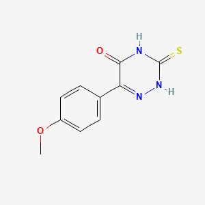 6-(4-methoxyphenyl)-3-thioxo-3,4-dihydro-1,2,4-triazin-5(2H)-one