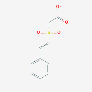 (2-Phenylethenesulfonyl)acetate