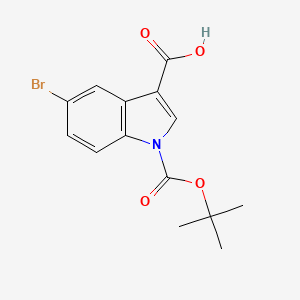 5-bromo-1-[(2-methylpropan-2-yl)oxycarbonyl]indole-3-carboxylic Acid
