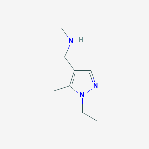 molecular formula C8H15N3 B1609579 1-(1-ethyl-5-methyl-1H-pyrazol-4-yl)-N-methylmethanamine CAS No. 943106-34-1