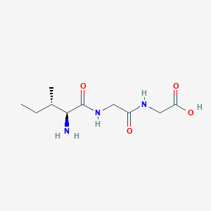 B1609587 Glycine, L-isoleucylglycyl- CAS No. 68293-03-8