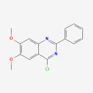 molecular formula C16H13ClN2O2 B1609592 4-Chloro-6,7-dimethoxy-2-phenylquinazoline CAS No. 221697-86-5