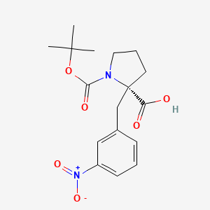 (S)-1-(tert-Butoxycarbonyl)-2-(3-nitrobenzyl)pyrrolidine-2-carboxylic acid