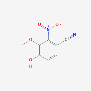 molecular formula C8H6N2O4 B1609607 4-Hydroxy-3-methoxy-2-nitrobenzonitrile CAS No. 677335-32-9