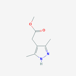 molecular formula C8H12N2O2 B1609609 methyl (3,5-dimethyl-1H-pyrazol-4-yl)acetate CAS No. 56699-23-1