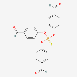molecular formula C21H15O6PS B1609614 4-Bis(4-formylphenoxy)phosphinothioyloxybenzaldehyde CAS No. 159213-45-3