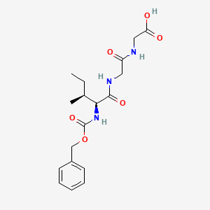 molecular formula C18H25N3O6 B1609617 N-(N-(N-((Phenylmethoxy)carbonyl)-L-isoleucyl)glycyl)glycine CAS No. 84559-82-0