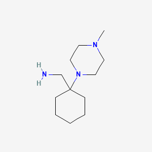 molecular formula C12H25N3 B1609621 1-[1-(4-Methylpiperazin-1-YL)cyclohexyl]methanamine CAS No. 41805-59-8