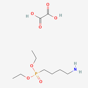 molecular formula C8H21NO3P+ B1609624 草酸二乙基(4-氨基丁基)膦酸酯 CAS No. 296775-92-3