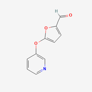 molecular formula C10H7NO3 B1609628 5-(吡啶-3-氧基)-2-糠醛 CAS No. 857284-14-1