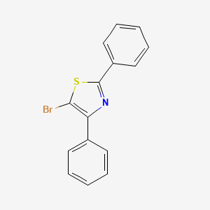 molecular formula C15H10BrNS B1609630 5-溴-2,4-二苯基-1,3-噻唑 CAS No. 35342-50-8