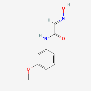 molecular formula C9H10N2O3 B1609633 (2E)-2-(hydroxyimino)-N-(3-methoxyphenyl)acetamide CAS No. 6966-87-6