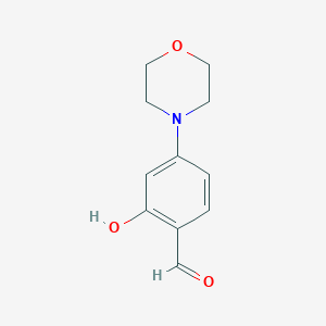 molecular formula C11H13NO3 B1609637 2-Hydroxy-4-morpholin-4-yl-benzaldehyde CAS No. 70362-07-1