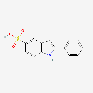 molecular formula C14H11NO3S B1609639 2-phenyl-1H-indole-5-sulfonic Acid CAS No. 27391-34-0