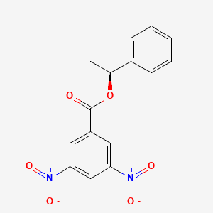 molecular formula C15H12N2O6 B1609642 (S)-(+)-1-Phenylethyl 3,5-dinitrobenzoate CAS No. 3205-18-3