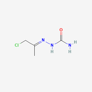 molecular formula C4H8ClN3O B1609643 2-(1-Chloropropan-2-ylidene)hydrazinecarboxamide CAS No. 53646-01-8