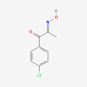 molecular formula C9H8ClNO2 B1609644 1-[p-Chlorophenyl]-1,2-propanedione-2-oxime CAS No. 56472-72-1