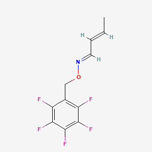 (1E,2E)-N-[(Pentafluorophenyl)methoxy]but-2-en-1-imine