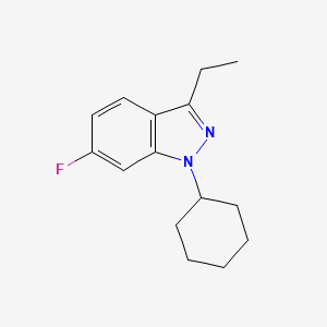 molecular formula C15H19FN2 B1609666 1-Cyclohexyl-3-ethyl-6-fluoro-1H-indazole CAS No. 224048-17-3