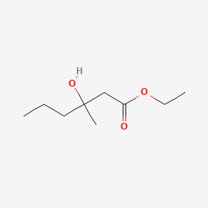 molecular formula C9H18O3 B1609670 Ethyl 3-hydroxy-3-methylhexanoate CAS No. 24420-88-0