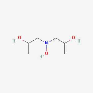 molecular formula C4H8N2O3 B1609678 2-Propanol, 1,1'-(hydroxyimino)bis- CAS No. 97173-34-7