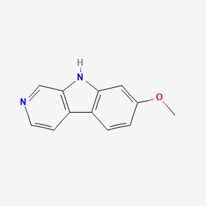 molecular formula C12H10N2O B1609680 7-Methoxy-9H-pyrido[3,4-b]indole CAS No. 6253-19-6