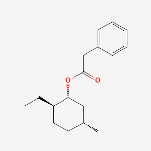 B1609688 Benzeneacetic acid, (1R,2S,5R)-5-methyl-2-(1-methylethyl)cyclohexyl ester CAS No. 26171-78-8