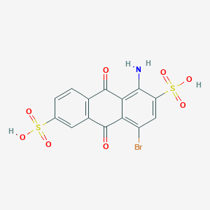 molecular formula C14H8BrNO8S2 B1609691 1-Amino-4-bromo-9,10-dioxo-9,10-dihydroanthracene-2,6-disulfonic acid CAS No. 27063-64-5