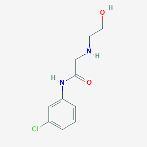 molecular formula C10H13ClN2O2 B1609694 N-(3-Chlorophenyl)-2-((2-hydroxyethyl)amino)acetamide CAS No. 215649-70-0