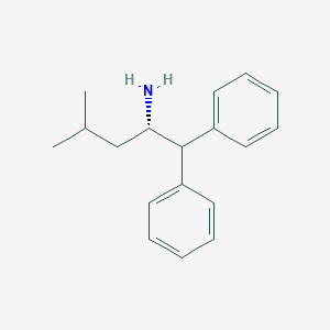 molecular formula C18H23N B1609696 (S)-(-)-2-Amino-4-methyl-1,1-diphenylpentane CAS No. 233772-40-2