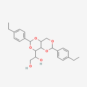 molecular formula C24H30O6 B1609698 2,6-Bis(4-ethylphenyl)perhydro-1,3,5,7-tetraoxanaphth-4-ylethane-1,2-diol CAS No. 79072-96-1