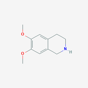molecular formula C11H15NO2 B160971 6,7-Dimethoxy-1,2,3,4-tetrahydroisoquinoline CAS No. 1745-07-9