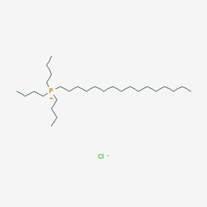 molecular formula C28H60ClP B1609713 Phosphonium, tributylhexadecyl-, chloride CAS No. 41272-12-2