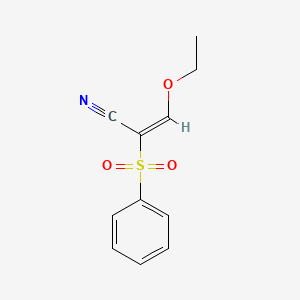 molecular formula C11H11NO3S B1609715 3-Ethoxy-2-(phenylsulfonyl)acrylonitrile CAS No. 32083-50-4