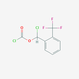 molecular formula C9H5Cl2F3O2 B1609717 alpha-Chloro-2-(trifluoromethyl)benzyl chloroformate CAS No. 206986-86-9