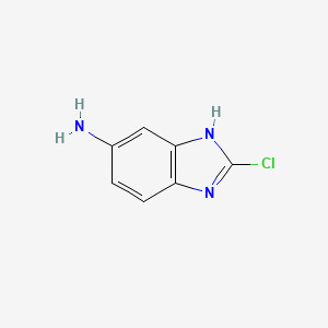 molecular formula C7H6ClN3 B1609729 2-chloro-1H-benzo[d]imidazol-5-amine CAS No. 203302-73-2