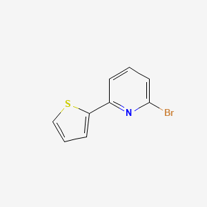 molecular formula C9H6BrNS B1609733 2-Bromo-6-(thiophen-2-yl)pyridine CAS No. 220196-07-6