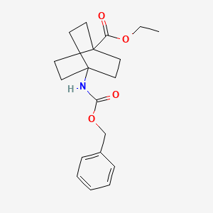 molecular formula C19H25NO4 B1609734 Ethyl 4-(benzyloxycarbonylamino)bicyclo[2.2.2]octane-1-carboxylate CAS No. 444344-90-5