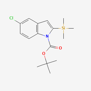 molecular formula C16H22ClNO2Si B1609746 1-Boc-5-chloro-2-trimethylsilanyl-indole CAS No. 475102-16-0
