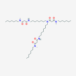 molecular formula C49H94N6O6 B160975 Magnesium ionophore IV CAS No. 135734-39-3