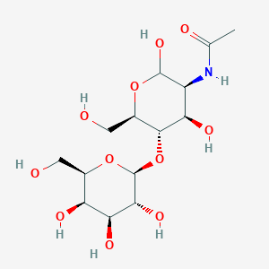 molecular formula C14H25NO11 B1609757 2-乙酰氨基-2-脱氧-4-O-β-D-半乳呋喃糖基-D-甘露糖吡喃糖 CAS No. 50787-11-6